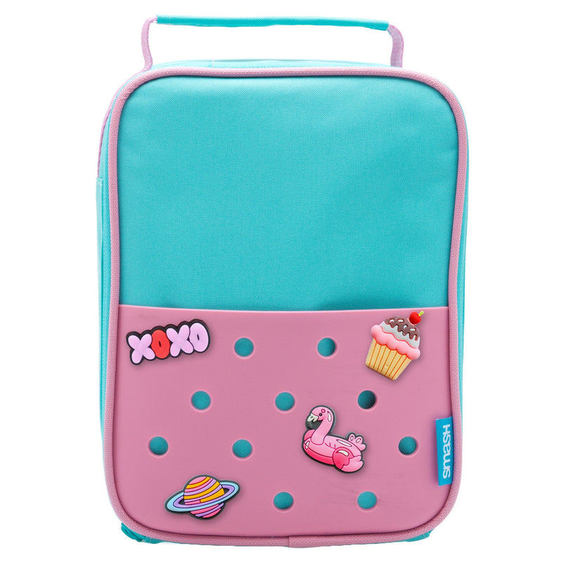 Smash Pink and Turquoise Lunch Bag 24cm (British brand)
