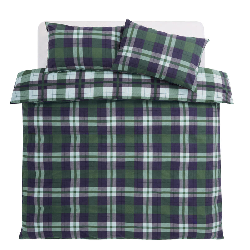 Sainsbury's Single Duvet Cover Green 135x200cm (British brand)