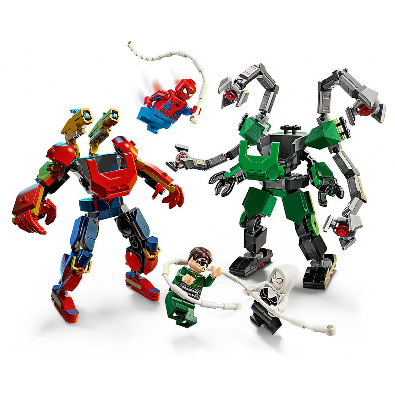 LEGO Marvel mech battle Spider-Man vs Doc Ock building toy (British brand)