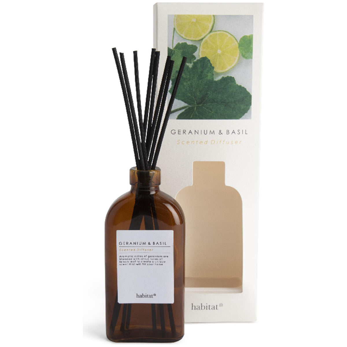Habitat Reed Diffuser Geranium & Basil 150ml, UK version