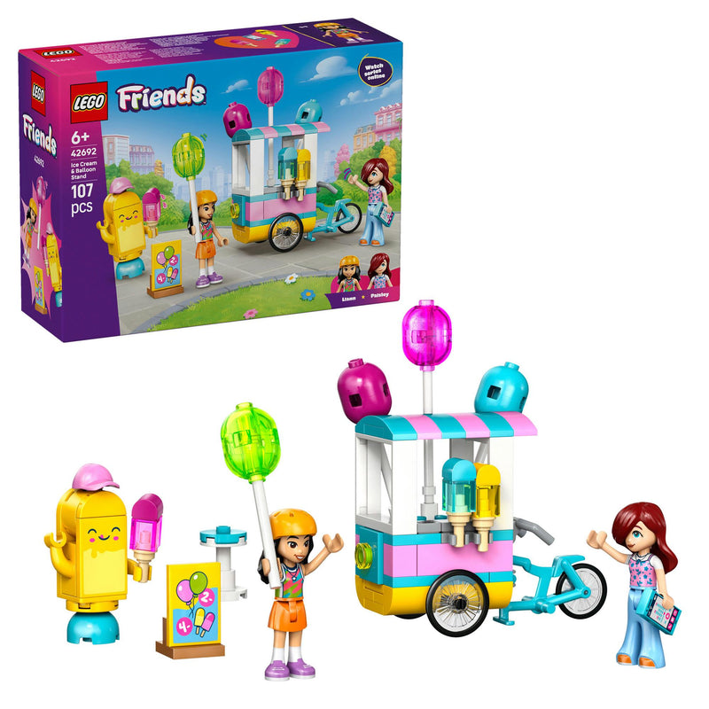 LEGO Friends ice cream and balloon stand toy set 42692, UK version