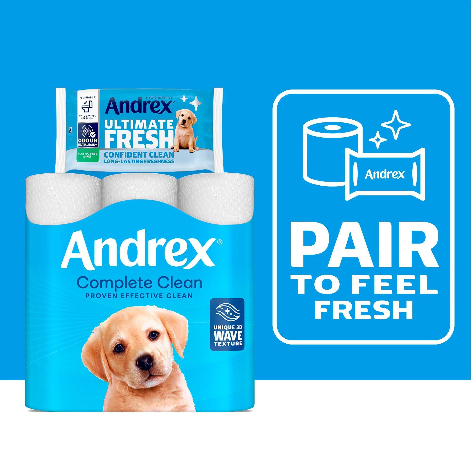 Andrex Ultimate Fresh moist wipes 36 pack, UK version