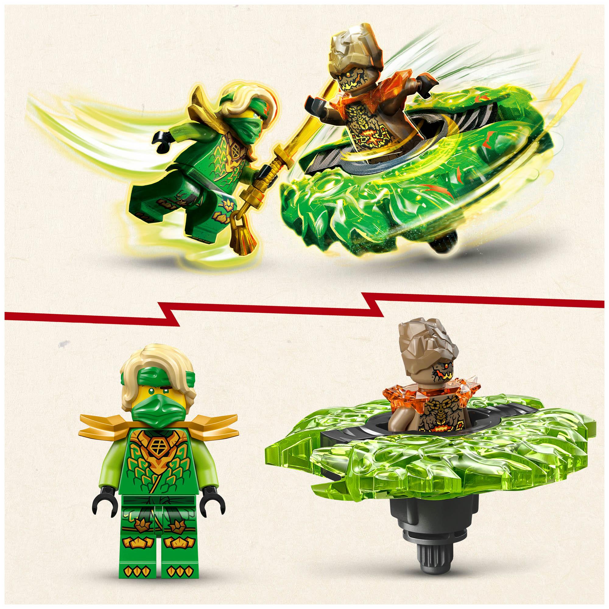 LEGO Ninjago spinner battle toy 71850 Lloyd Earth Monster minifigures, imported from the UK