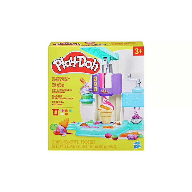 Play-Doh Rainbow Ice Cream Playset Kids Modelling 284g, imported from the UK
