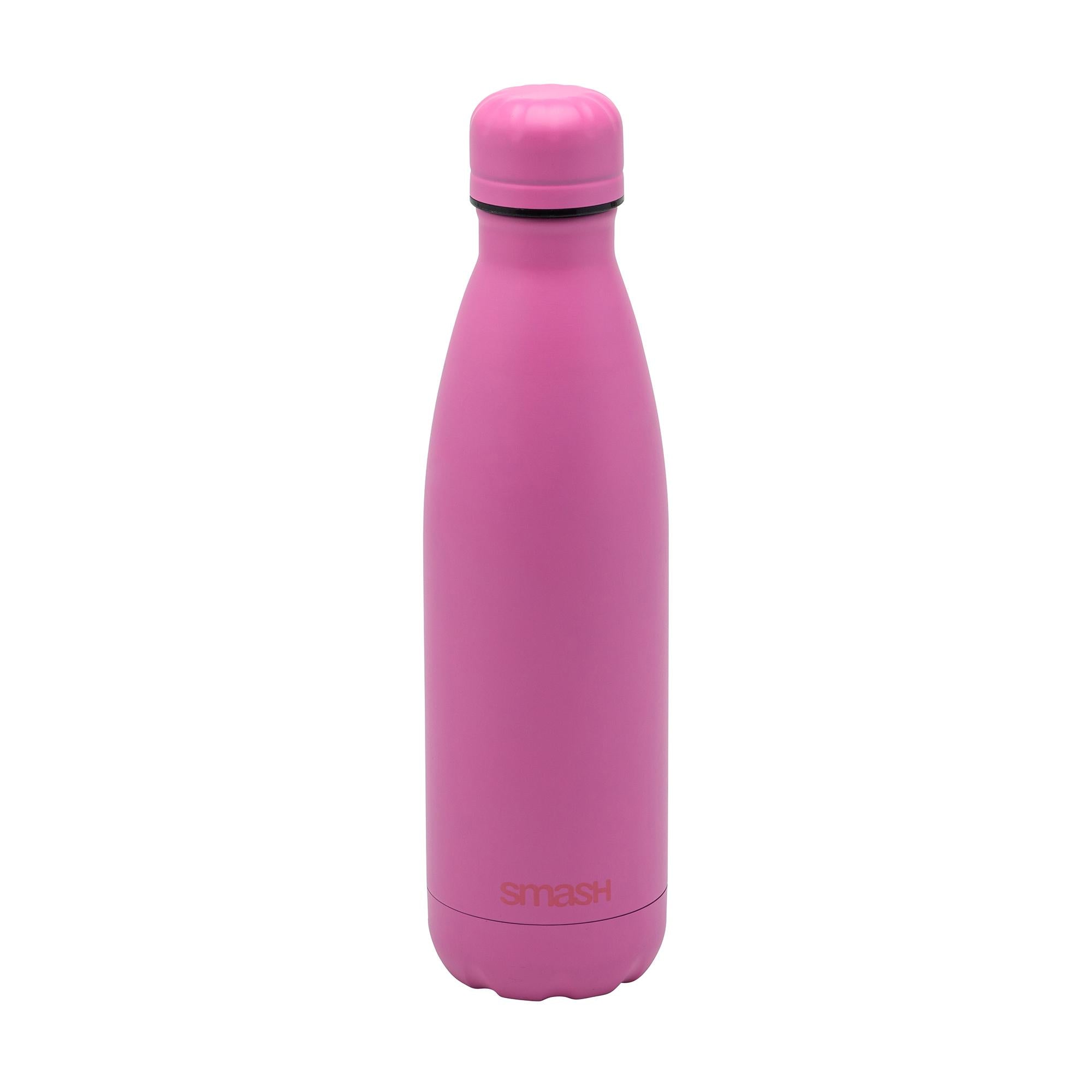Smash Pink Stainless Steel Bottle 500ml (British brand)