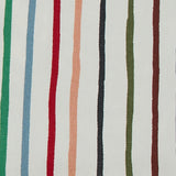 Habitat Floral Stripe Cotton Table Runner Green 220 x 33cm, UK version