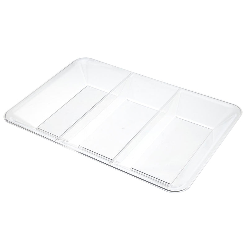 Sainsburys clear snack tray 3 compartments (British brand)