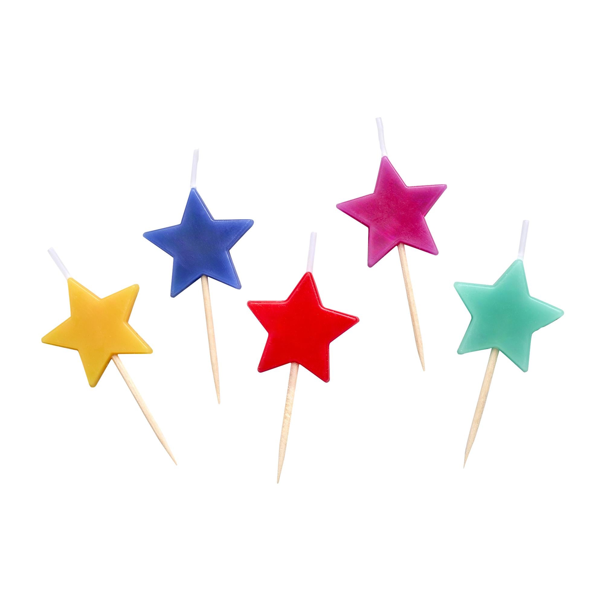 Sainsbury's pack of 5 bright star candles 3cm - British product