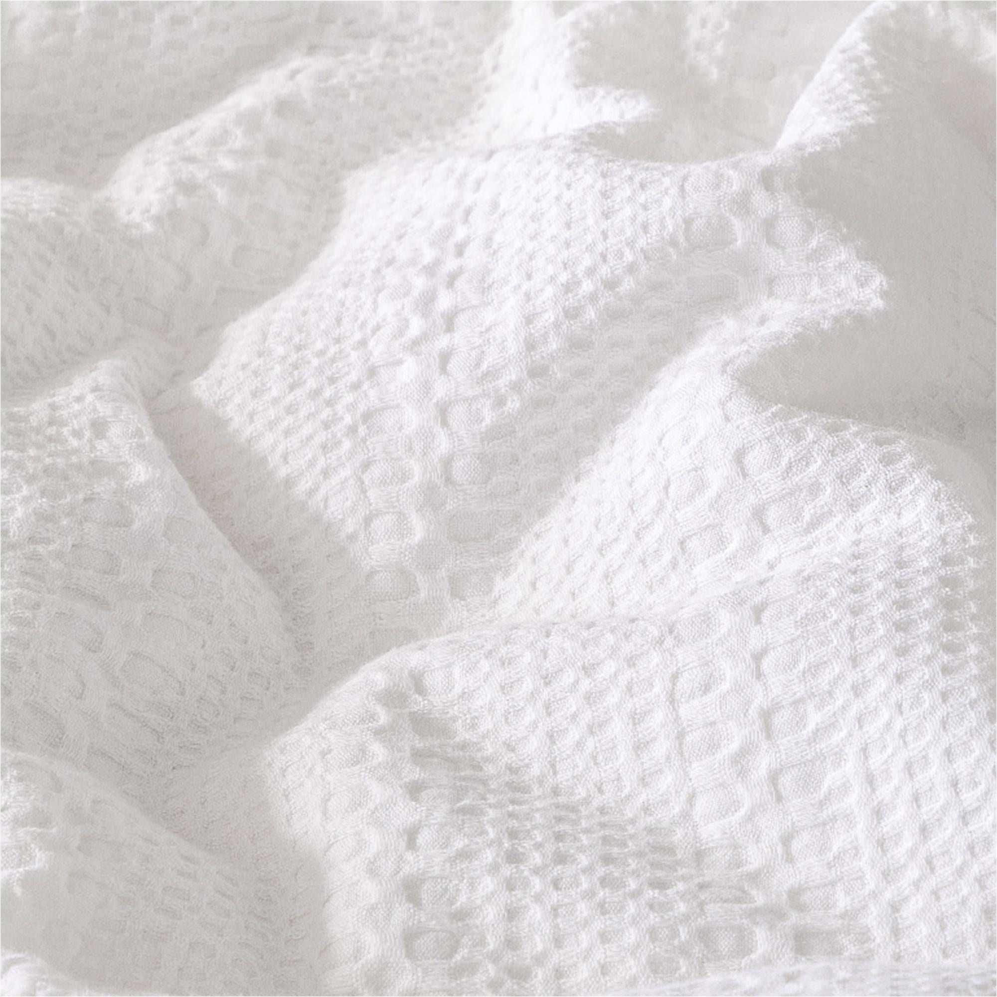 Habitat white waffle bedding set king size, UK version