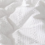 Habitat white waffle bedding set king size, UK version