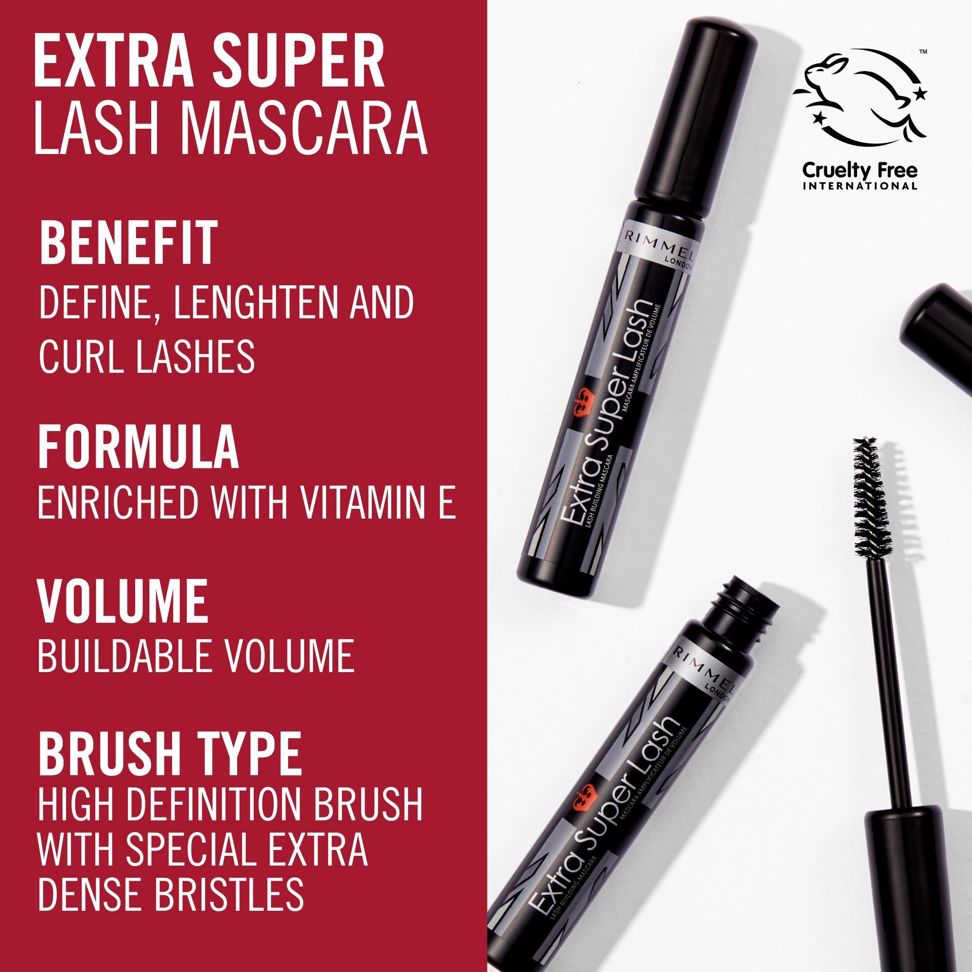 Rimmel Super Lash Mascara Black 8ml - British product