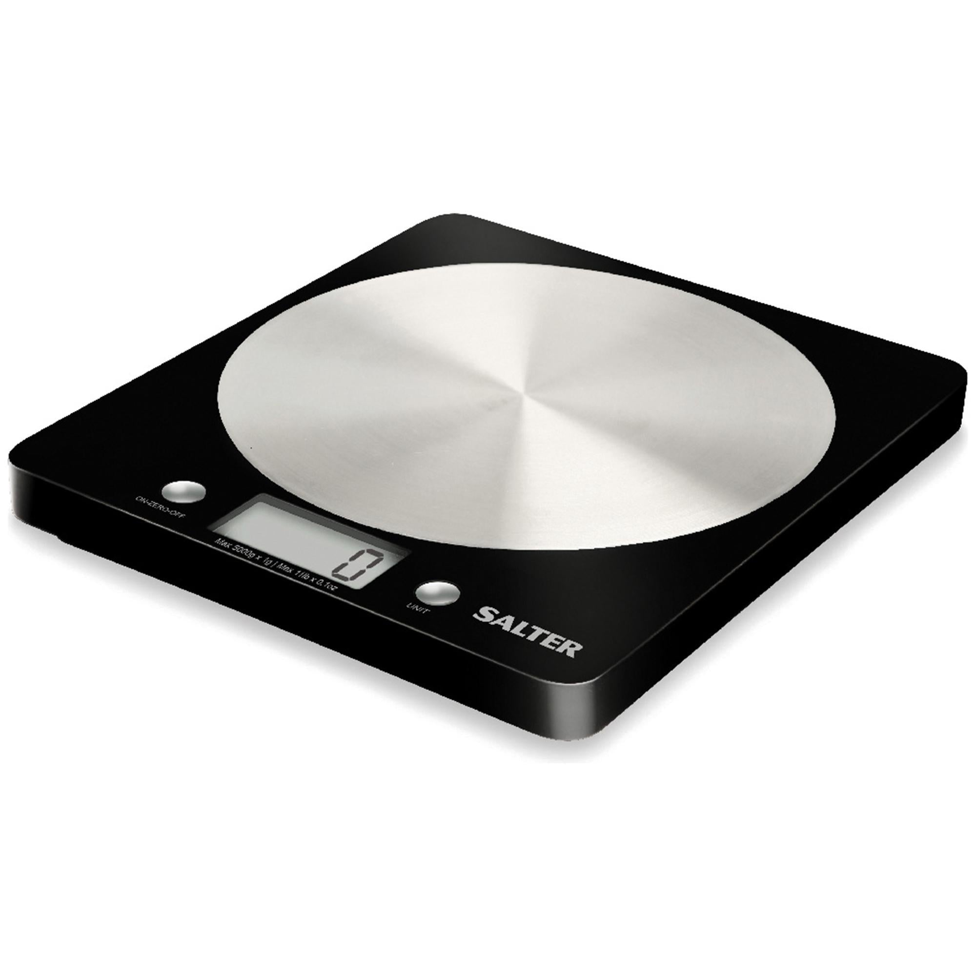 Salter Electronic Scale Black Steel Platform (British brand)