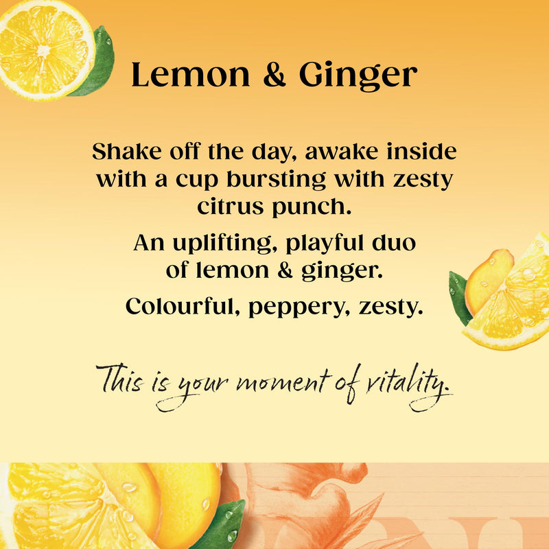 Twinings Lemon & Ginger tea 20 bags - British product