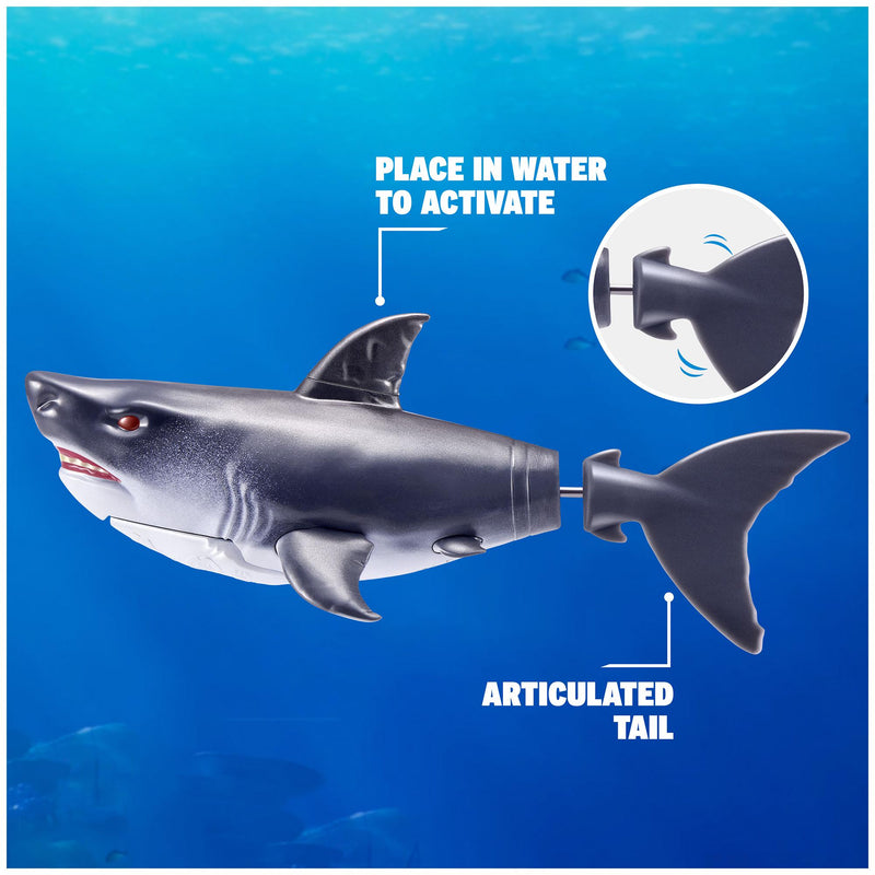 ZURU Robo Alive swimming shark water-activated toy, imported from the UK