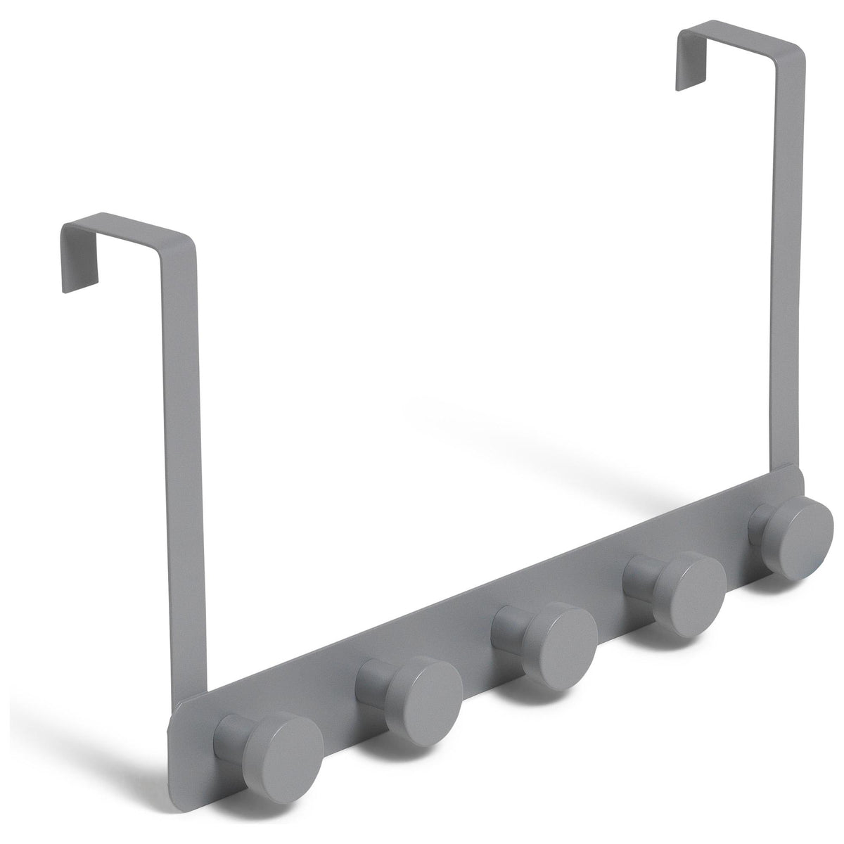 Habitat Over Door Set 5 Grey Chrome Hooks, UK version