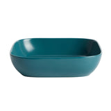 Habitat square pasta bowl matte teal, UK version