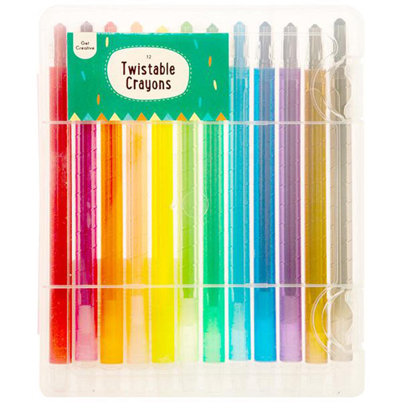 Get Creative twistable crayons pack 12 (British brand)
