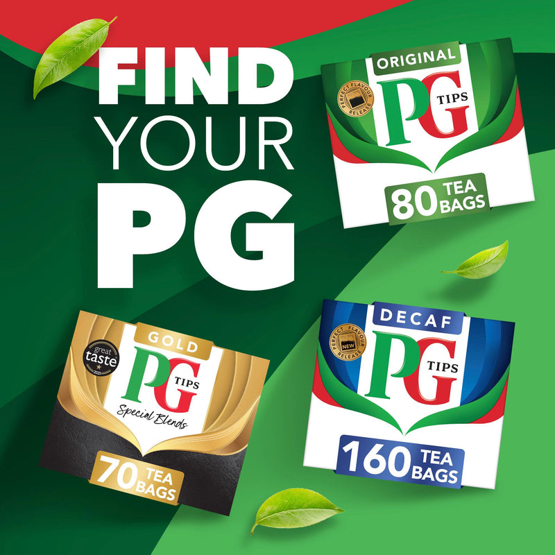PG Tips original tea bags 160 count, imported from the UK
