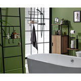 Habitat matte black slimline toilet brush, imported from the UK