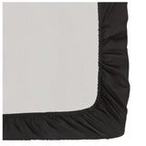 Fitted Bed Sheet in Black Made from 60% Cotton and 40% Polyester