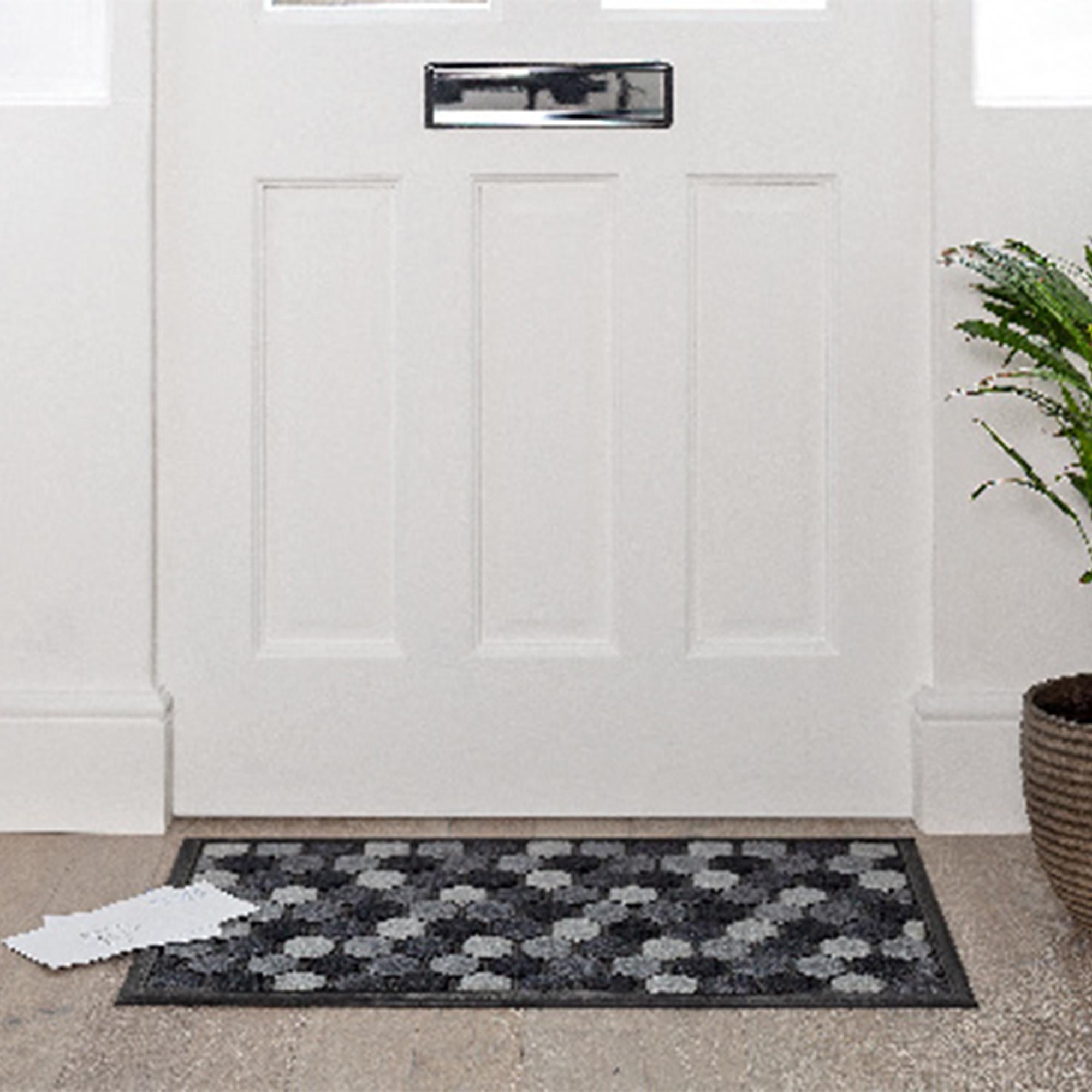 Sainsbury's Home grey short pile doormat 75x45cm (British brand)