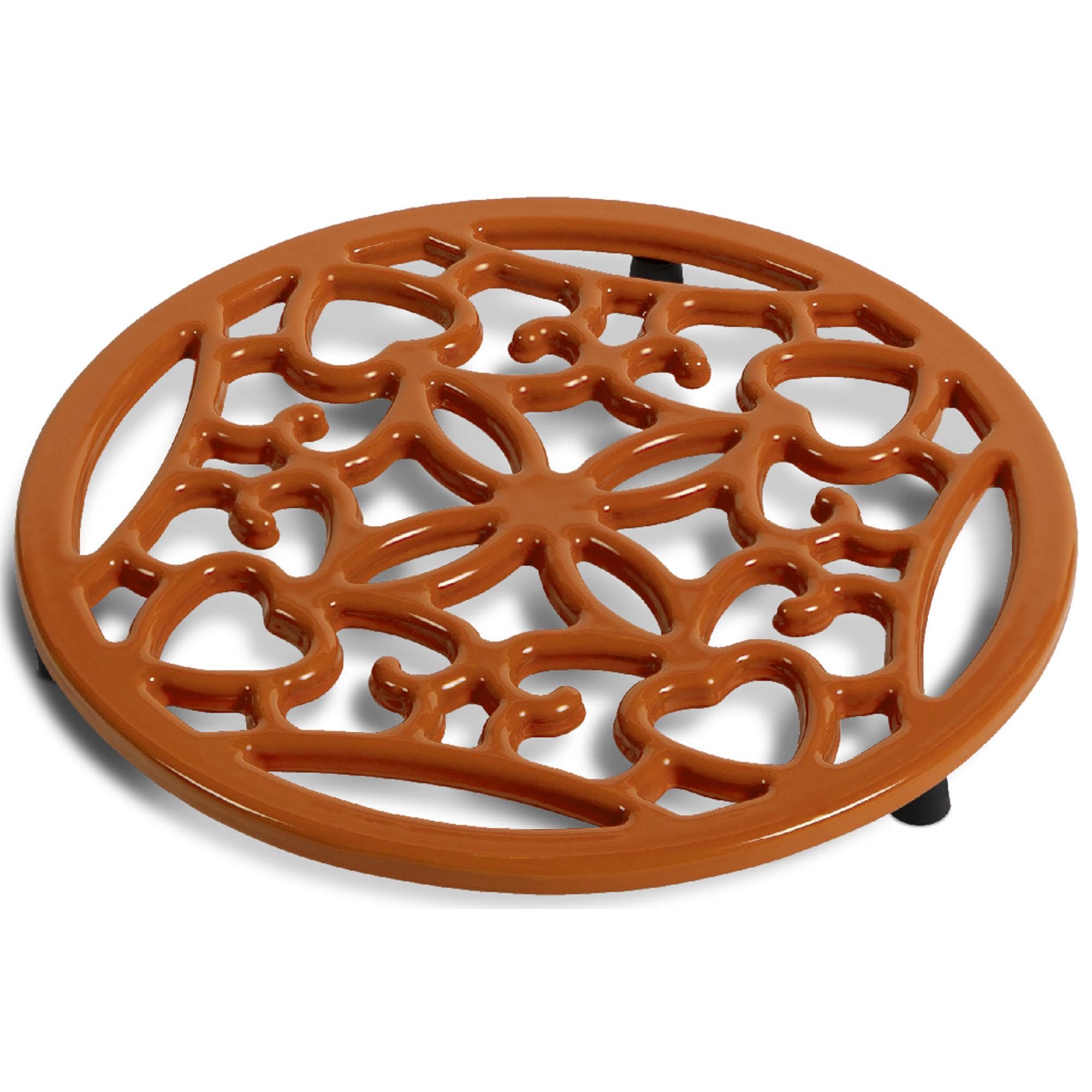 Habitat cast iron trivet orange - British product