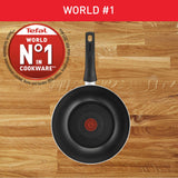 Tefal Titanium Force Aluminium Non-Stick Wok 28cm (British brand)