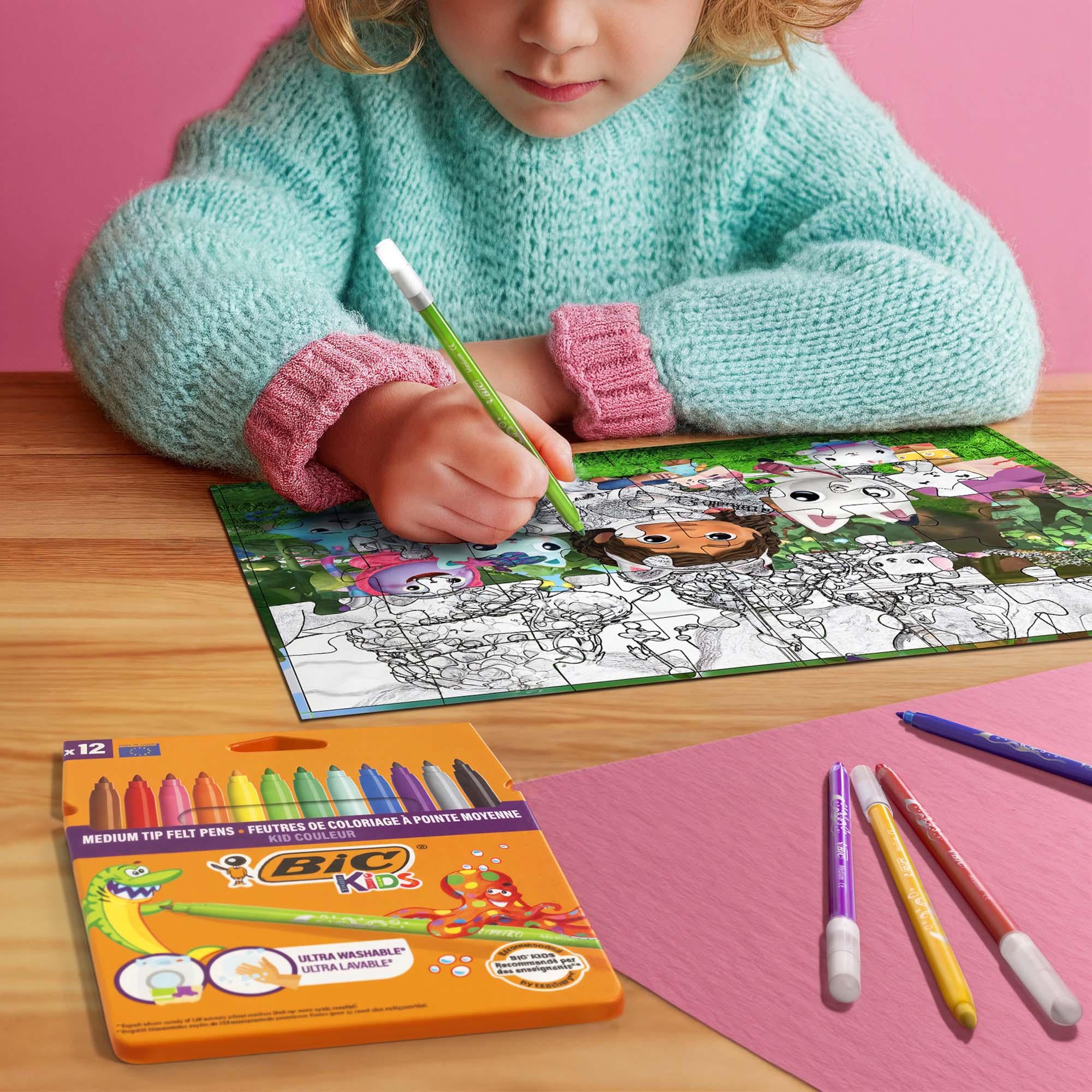 Bic Kids colouring felt pens 12ct - British product