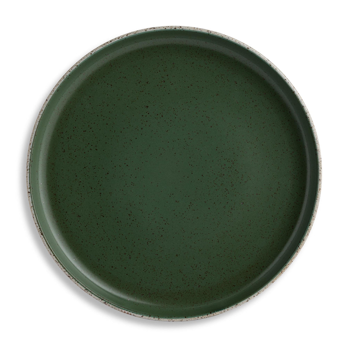 Habitat Matte Raw Edge Side Plate Green 19.8cm, UK version