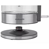 Cookworks electric kettle illuminating glass 1.7 Litre - British product