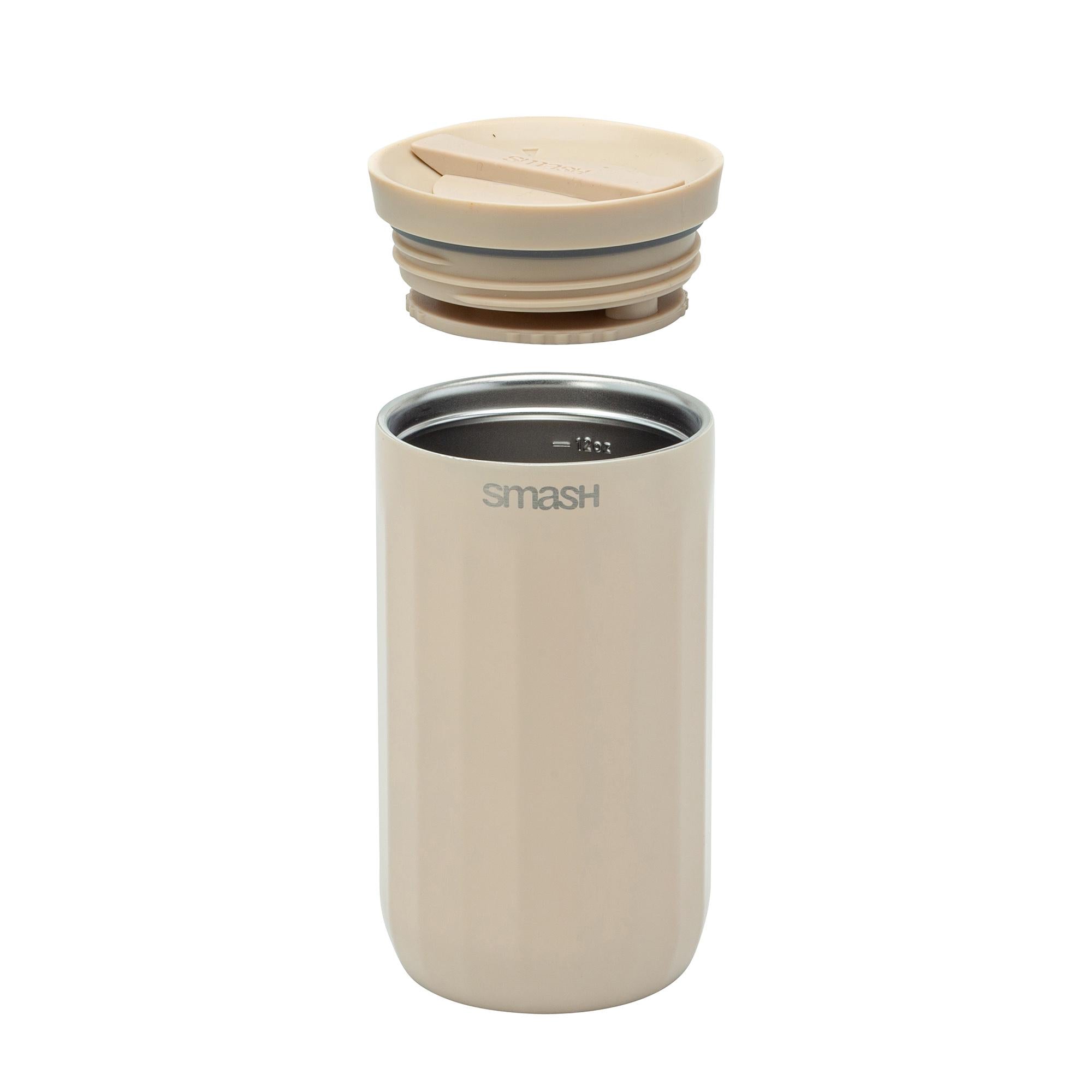 Smash Linear Beige travel coffee cup (British brand)