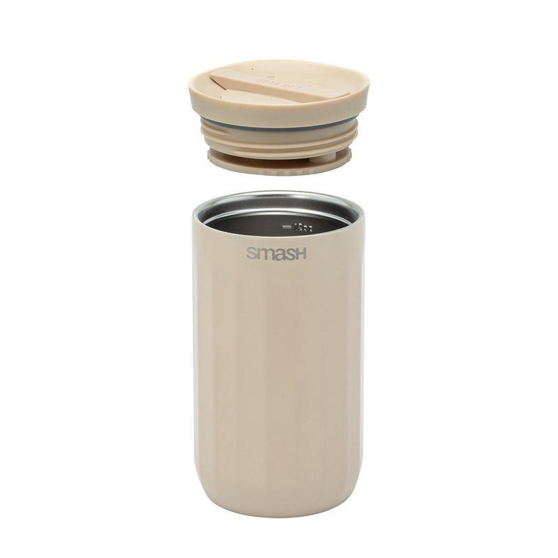 Smash Linear Beige travel coffee cup (British brand)