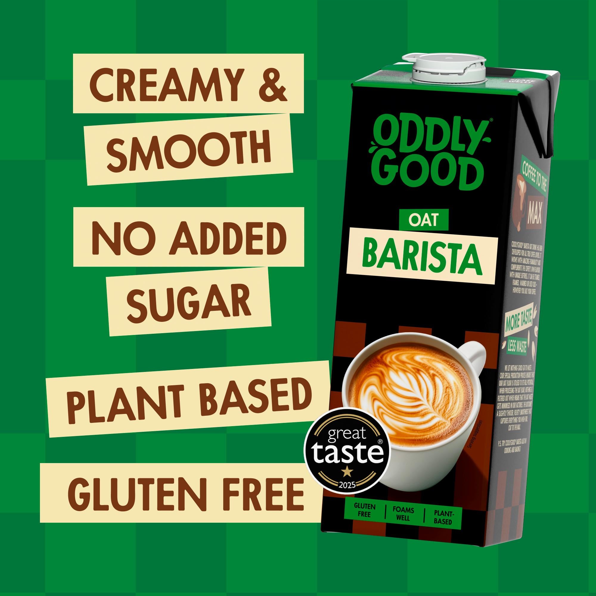 Oddlygood Barista Oat Drink 1L (British brand)