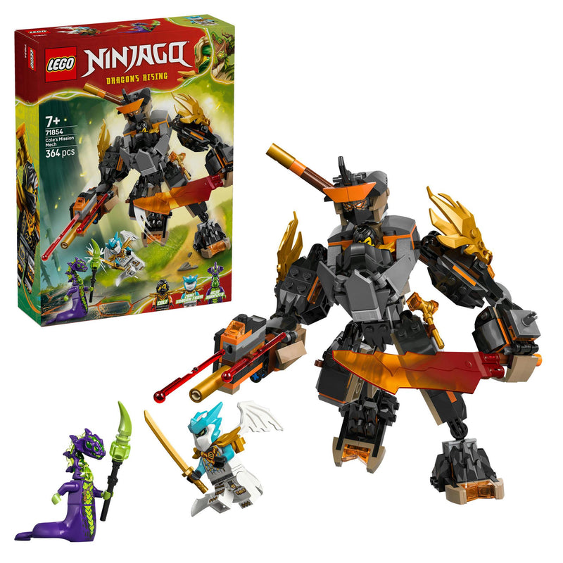 LEGO Ninjago Cole's Mission Mech building set 364 pieces, UK version