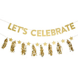 Sainsburys Home Let's Celebrate Bunting Gold 2.5m set (British brand)
