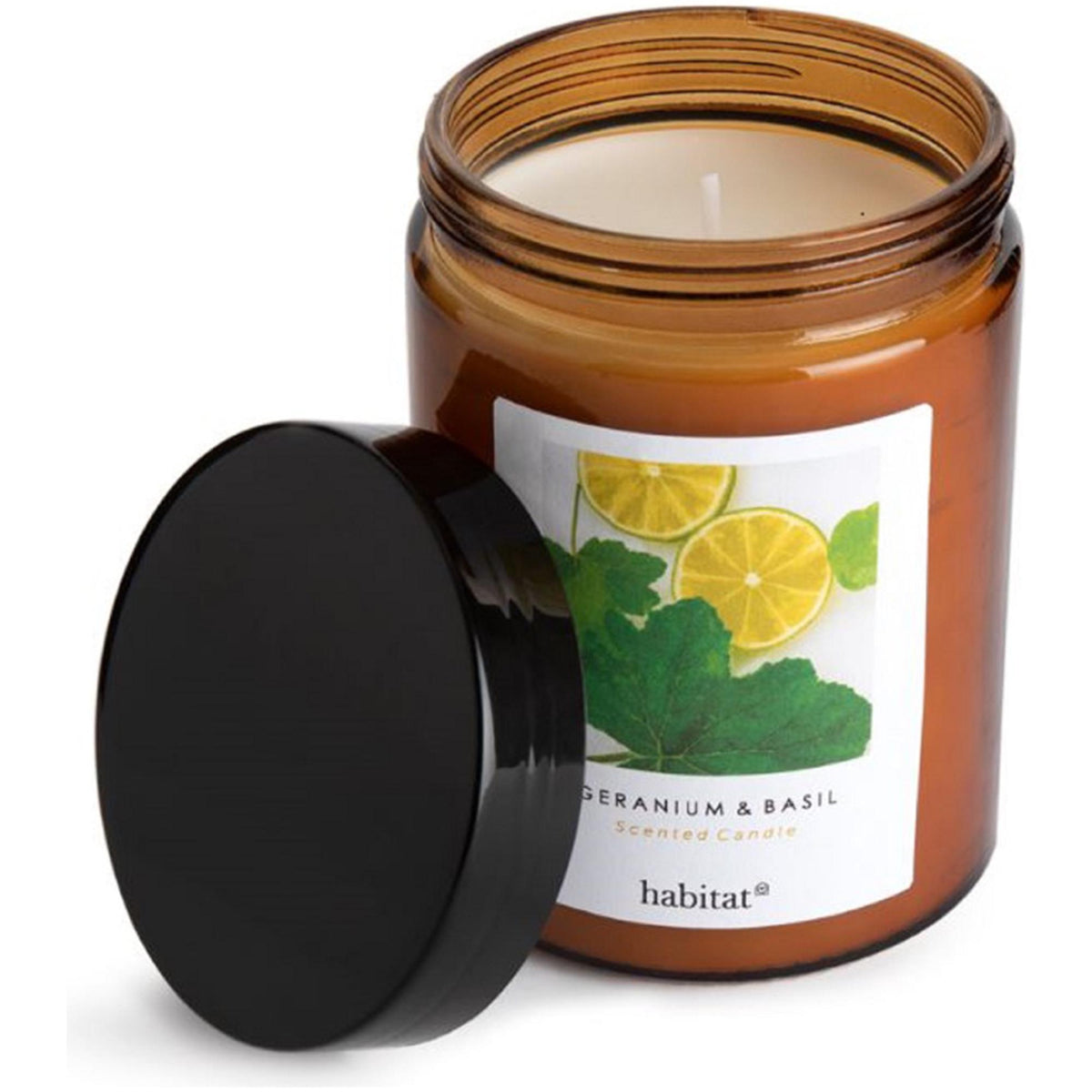 Habitat Scented Jar Candle Geranium Basil, UK version