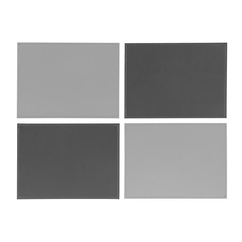 Habitat grey faux leather reversible placemat 4-pack, UK version