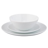 Sainsbury's Coupe dinner set 12 piece white porcelain (British brand)