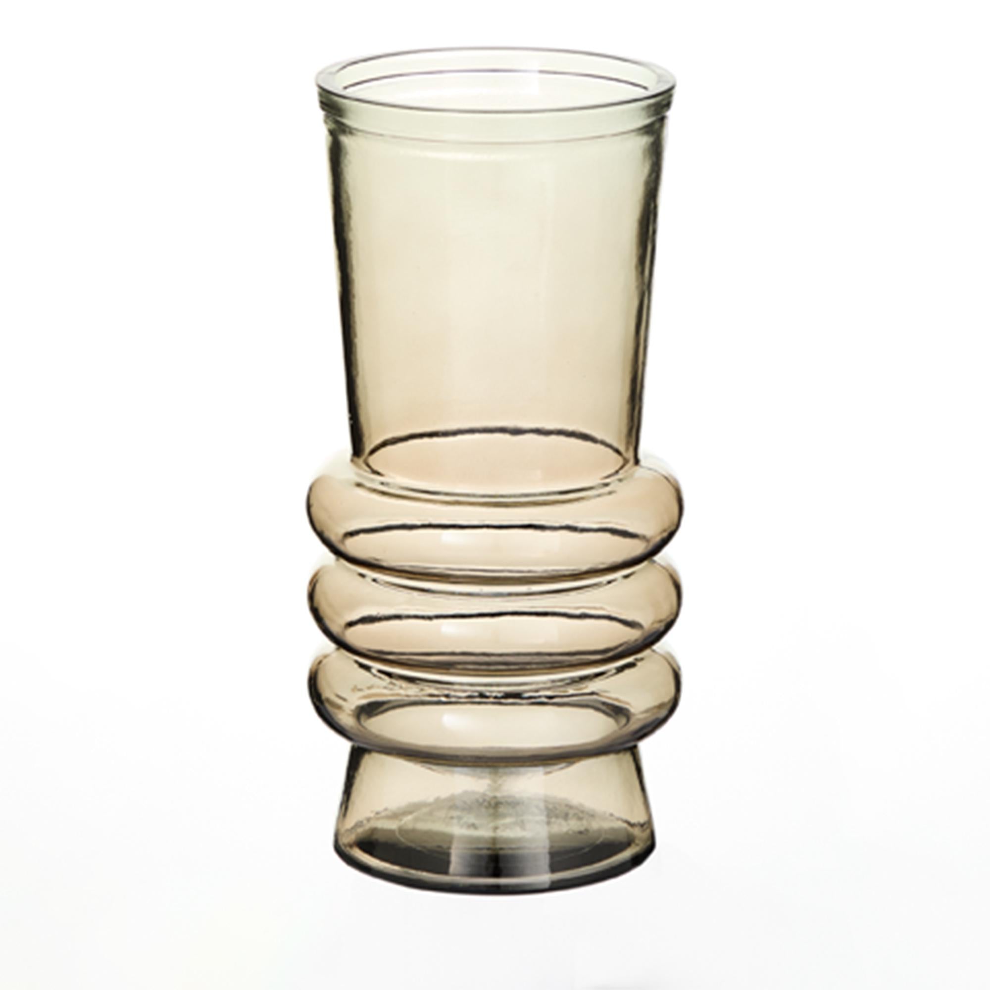 Habitat Green Glass Anillo Vase 25cm, UK version