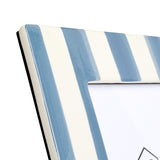 Habitat Ceramic Stripe Photo Frame Blue, UK version