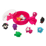 Tinc Sweetie Tub pink with 10 animal erasers, UK version