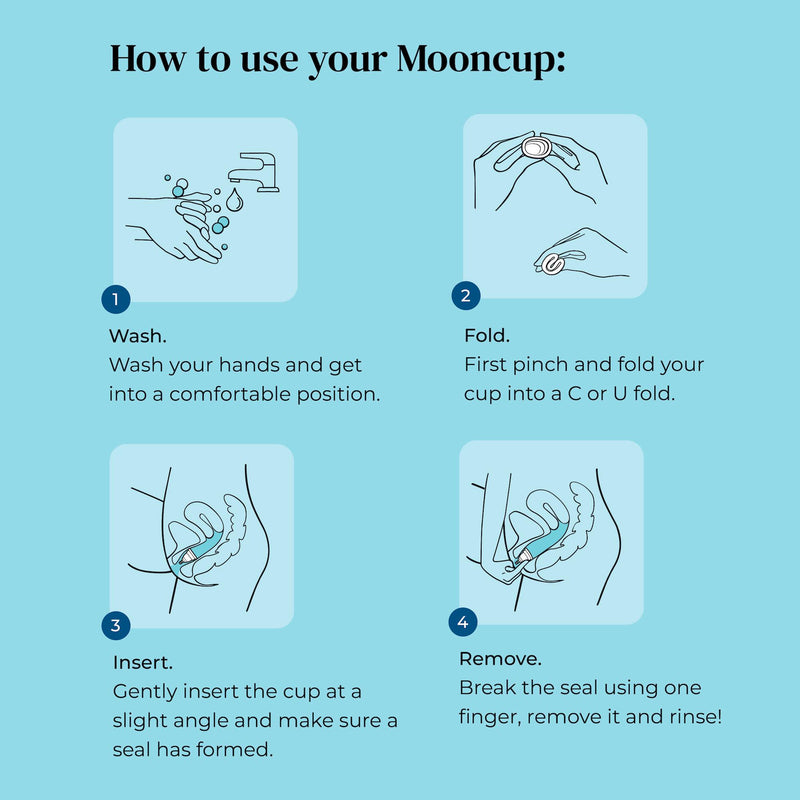 Mooncup Size A original menstrual cup silicone - British product