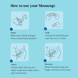 Mooncup Size A original menstrual cup silicone - British product