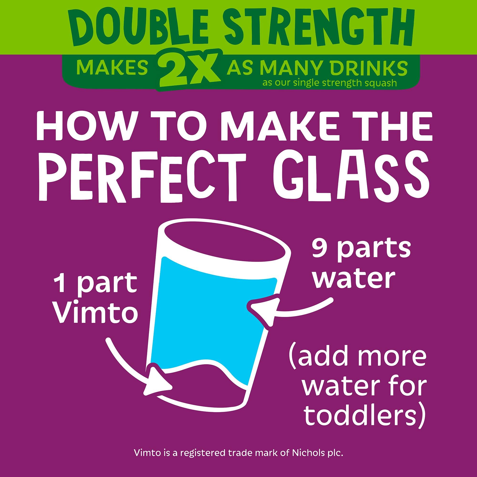 Vimto Double Strength mixed fruit concentrate 725ml - British product