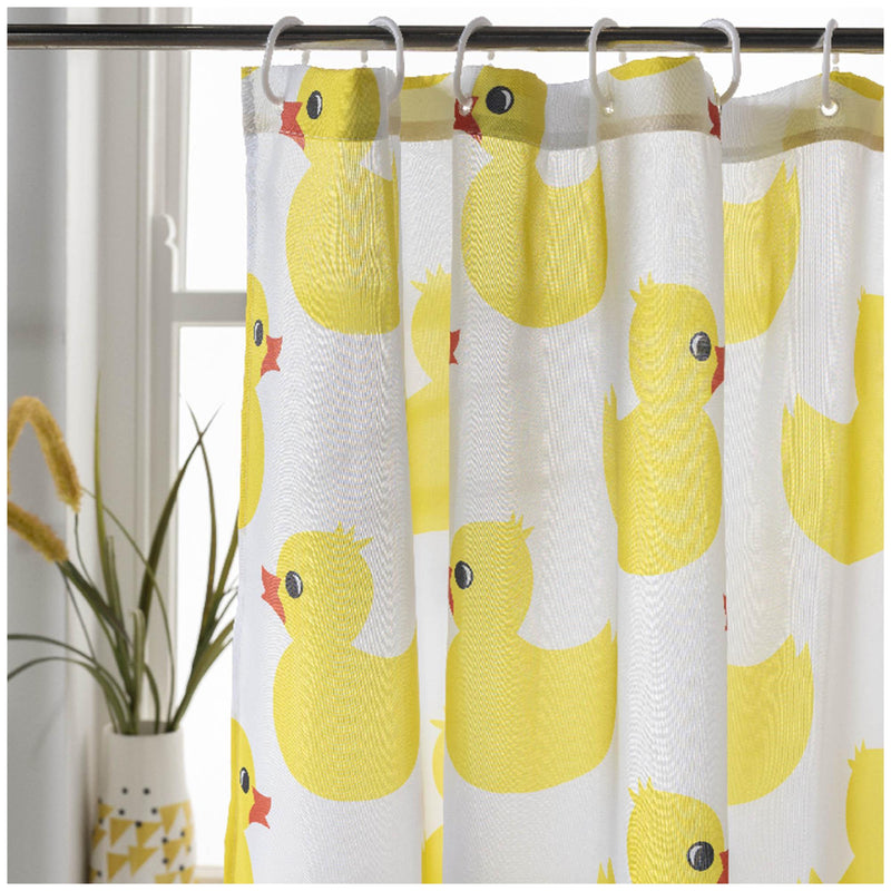 Sainsbury's Home rubber duck shower curtain 180 x 180cm (British brand)