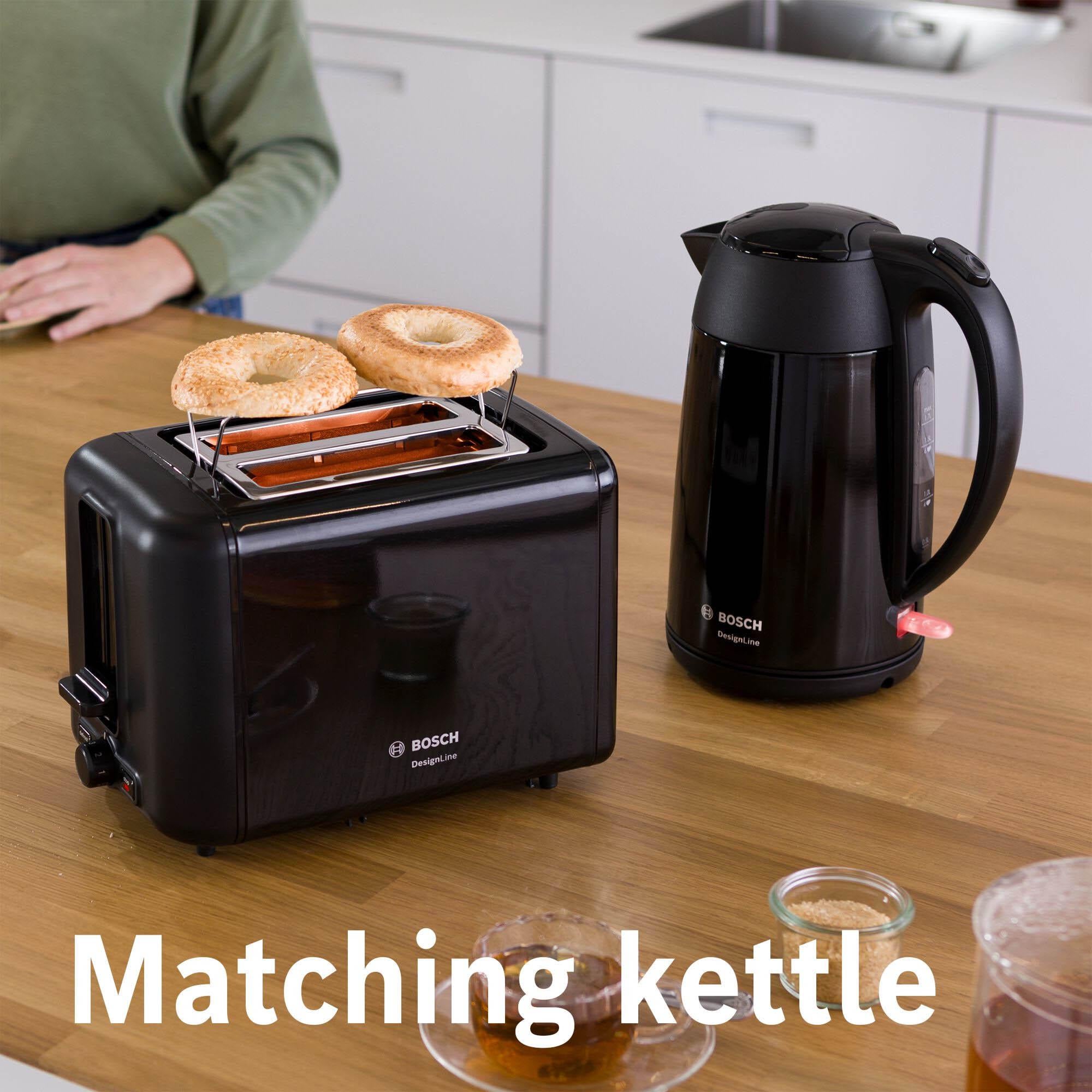 Bosch DesignLine 2 slice stainless steel toaster - UK version