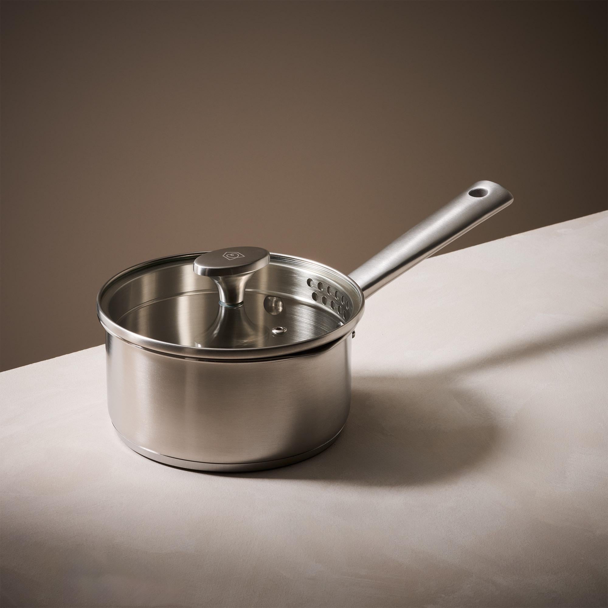 Habitat Ellipse brushed stainless steel saucepan 16cm, UK version