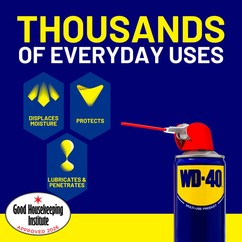 WD-40 Smart Straw multi-purpose lubricant 250ml (British brand)