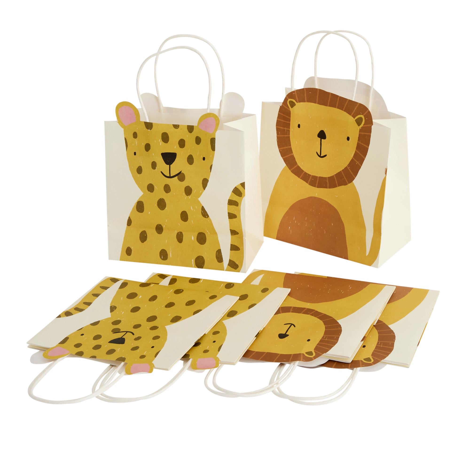 Sainsbury's safari animal gift bag 6 pack, imported from the UK
