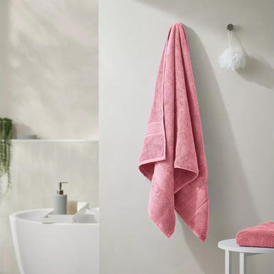 Sainsburys Habitat Supersoft Bath Towel Rose Cotton Large- Buy online at McGrocer